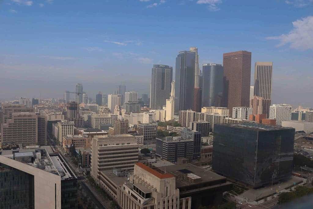 View of Los Angeles from the City Hall observation deck