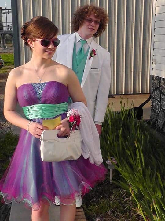 Kacie and Derek at her senior prom