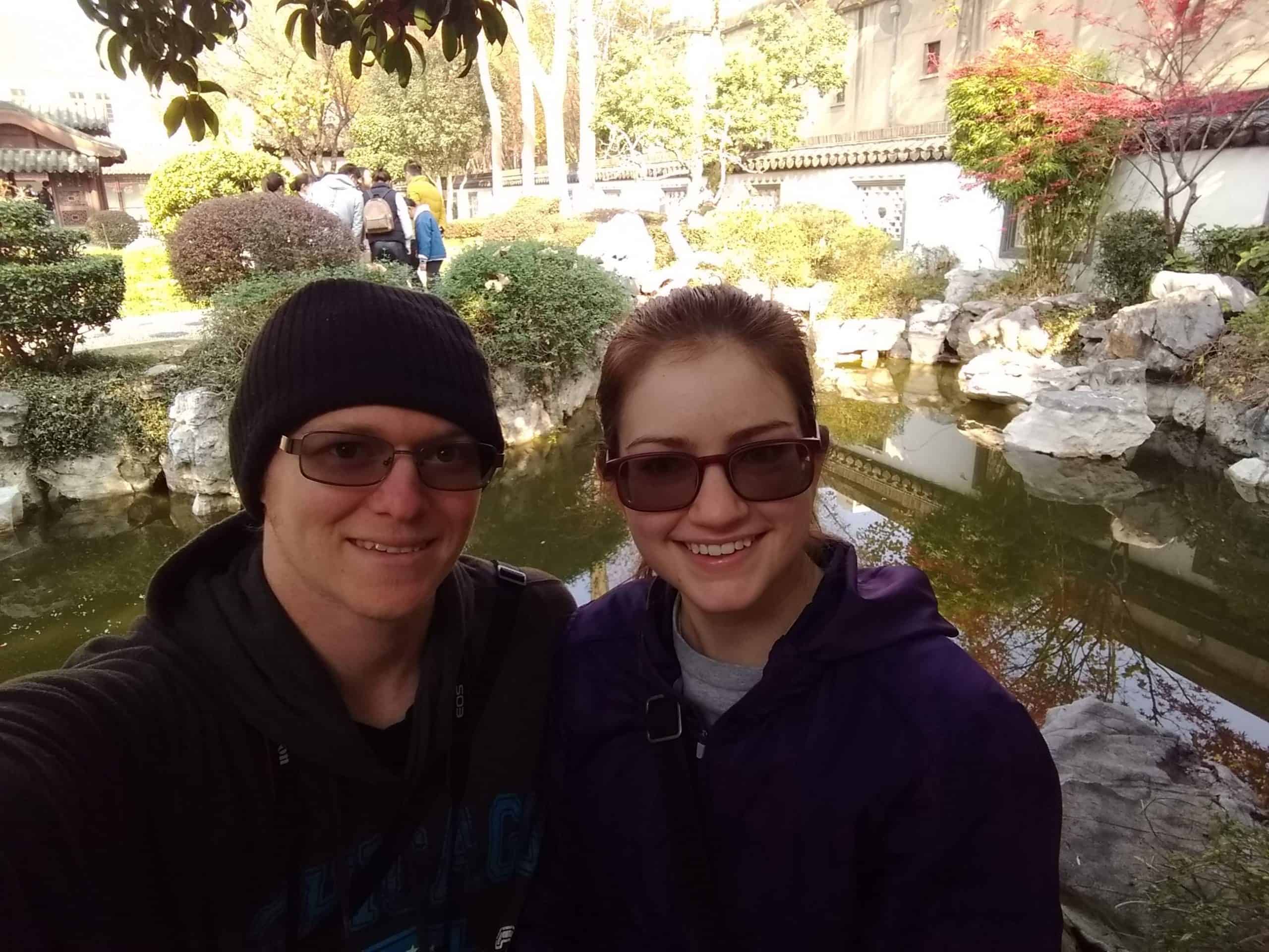 Derek and Kacie at the Presidential Palace in Nanjing, China